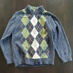 Gymboree Blue and Green Sweater Cozy and Stylish